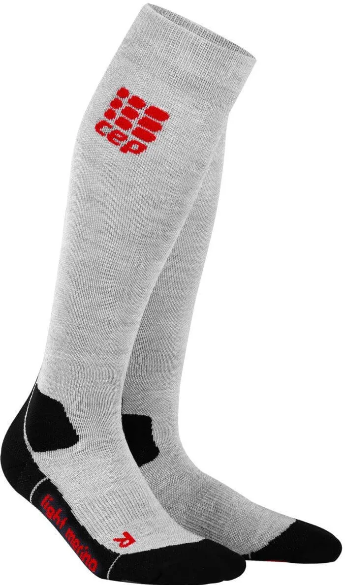 CEP - sosete de compresie inalte merino femei - PRO+ Outdoor Light Socks - volcanic-dust - calf 25-31 cm - II