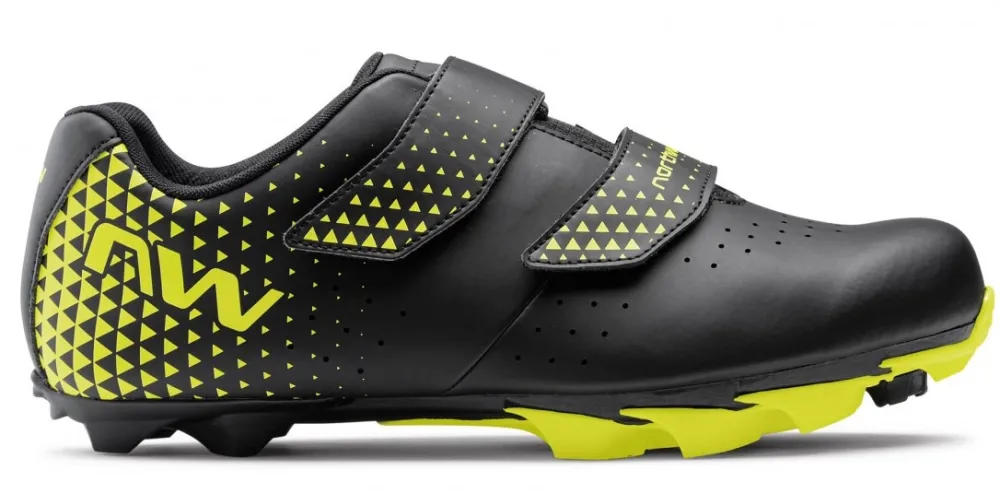 Northwave - pantofi ciclism MTB XC - Spike 3 - negru-fluo galben - 50