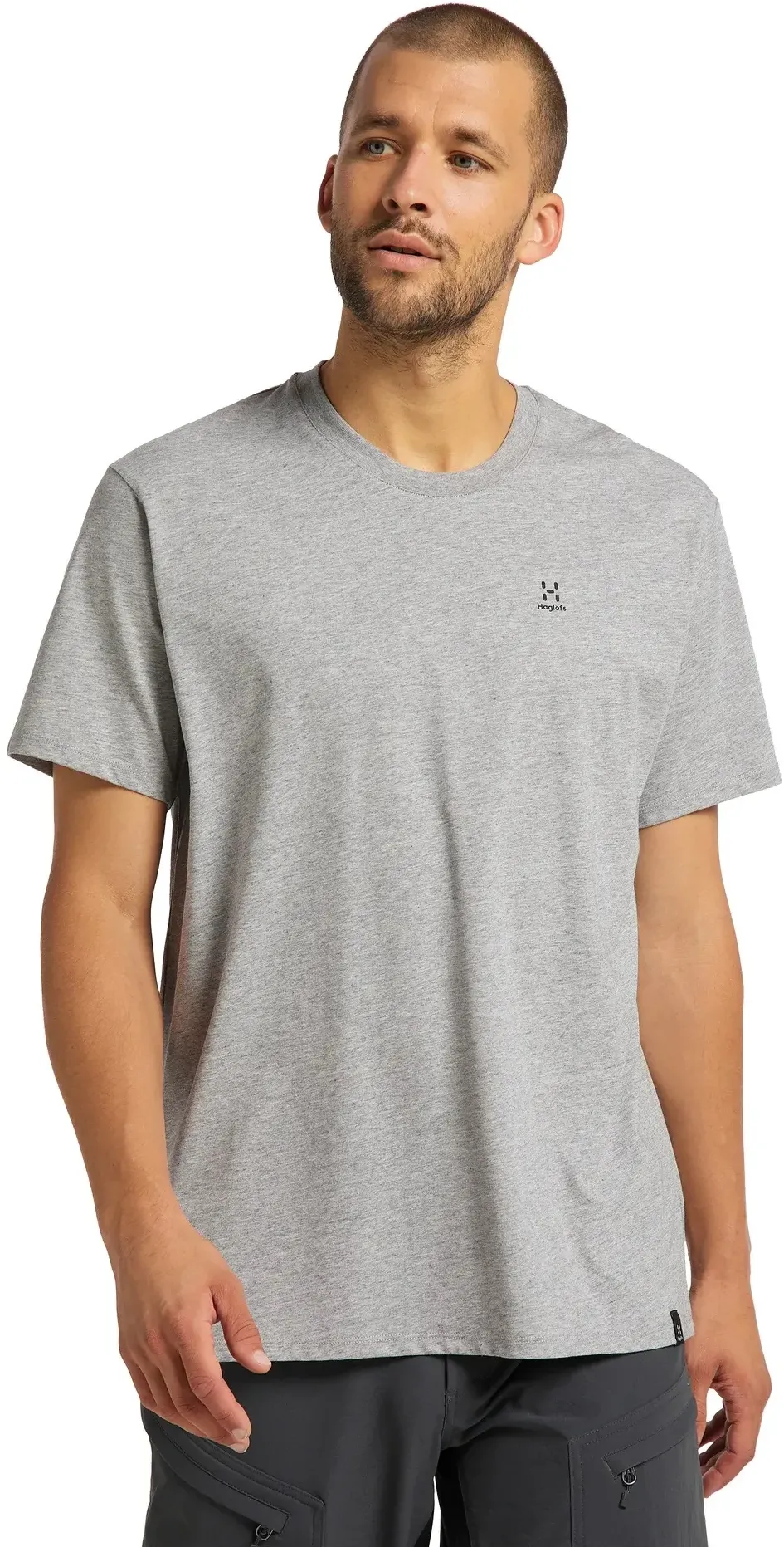 Haglofs - tricou pentru barbati - Camp Tee - grey melange solid - S