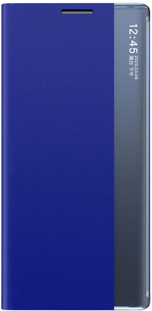 New Sleep Case Cover with Flip and Stand for Samsung Galaxy S25 Edge - Blue