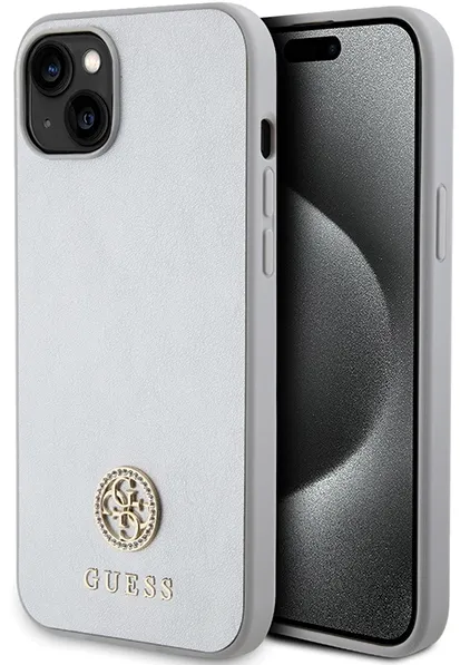 Guess GUHCP15MPS4DGPS iPhone 15 Plus 6.7" silver/silver hardcase Strass Metal Logo