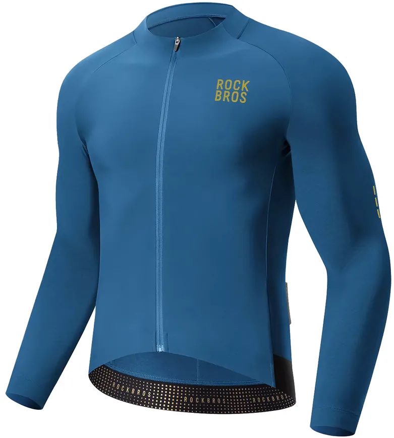 Rockbros YDWT020 Diamond cycling jersey spring/autumn/winter size M - blue