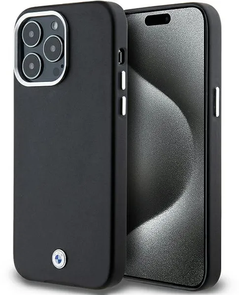 BMW Signature Wrapped Metal MagSafe case for iPhone 15 Pro Max - black