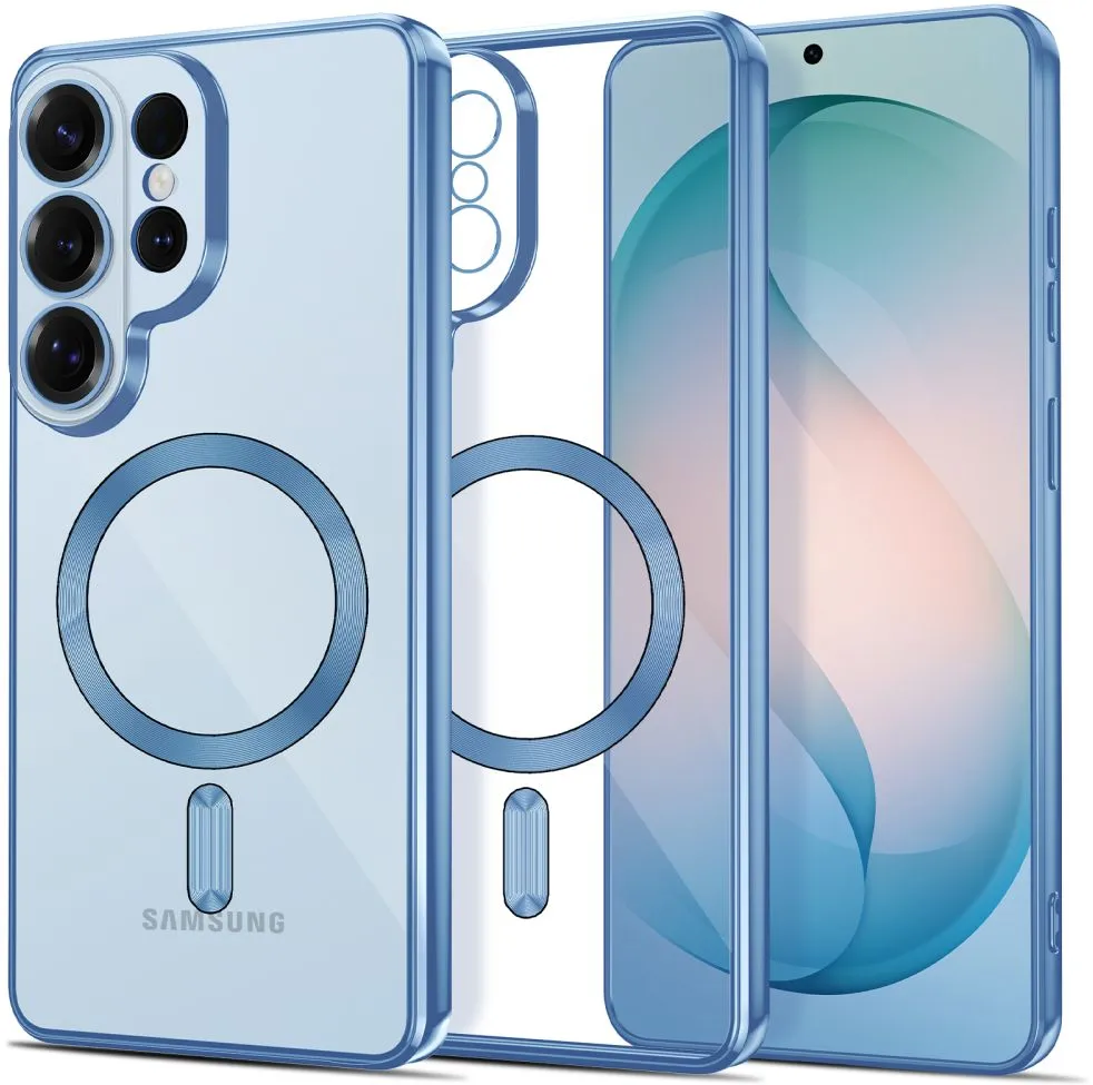 Tech-Protect MagFlex Case for Samsung Galaxy S26 Ultra - Transparent Blue