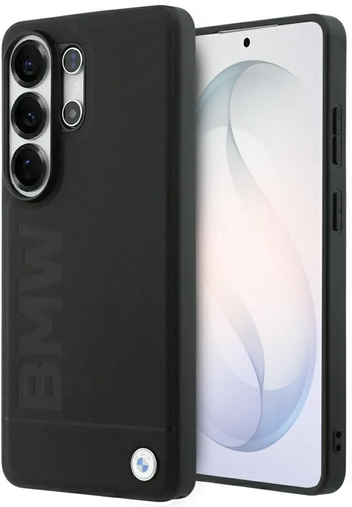 BMW Leather Hot Stamp MagSafe Case for Samsung Galaxy S26 Ultra - Black