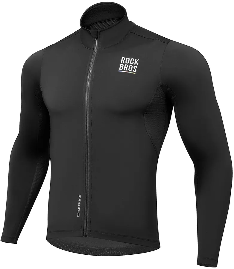 Rockbros TLWT001 ROAD TO SKY windproof insulated cycling jersey S - black