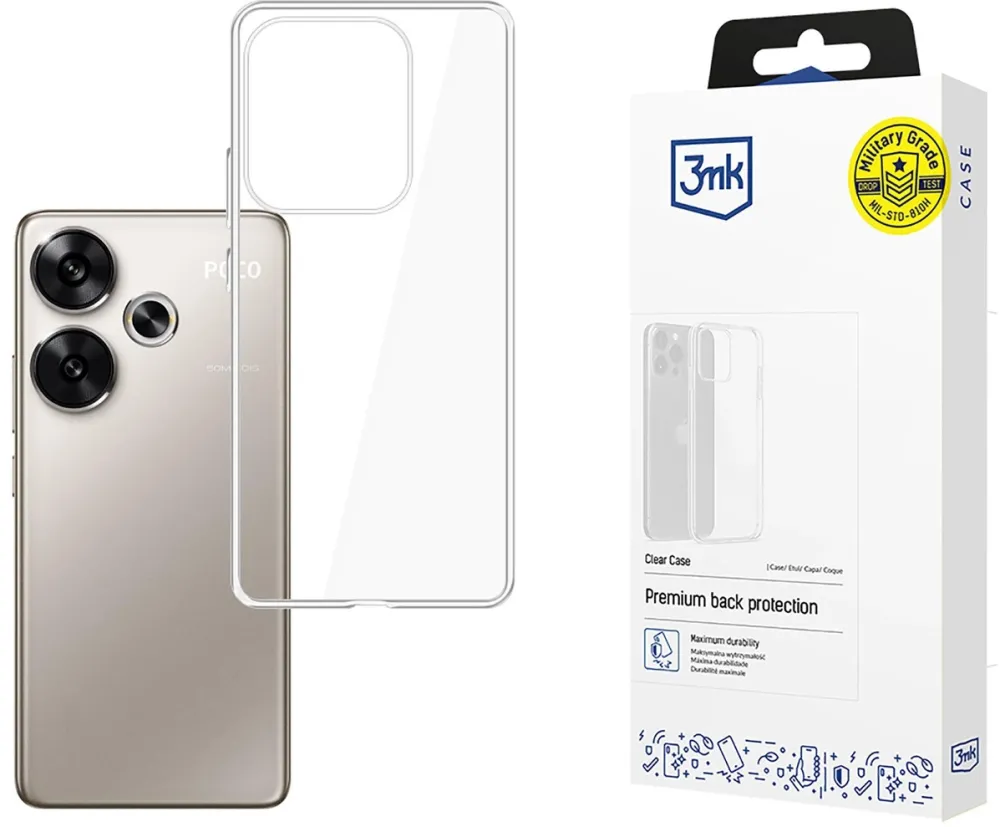 3mk Clear Case for Xiaomi Poco F6 - transparent