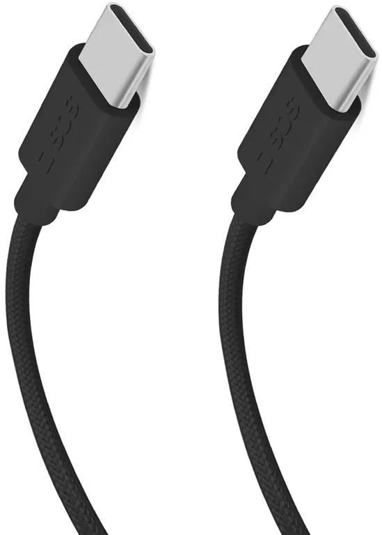 SBS TECABLETISSUETCK USB-C - USB-C 1.5m 60W braided cable - black
