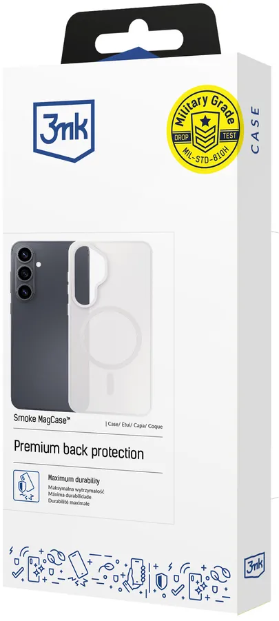 3mk Smoke MagCase for iPhone 17 - white-translucent
