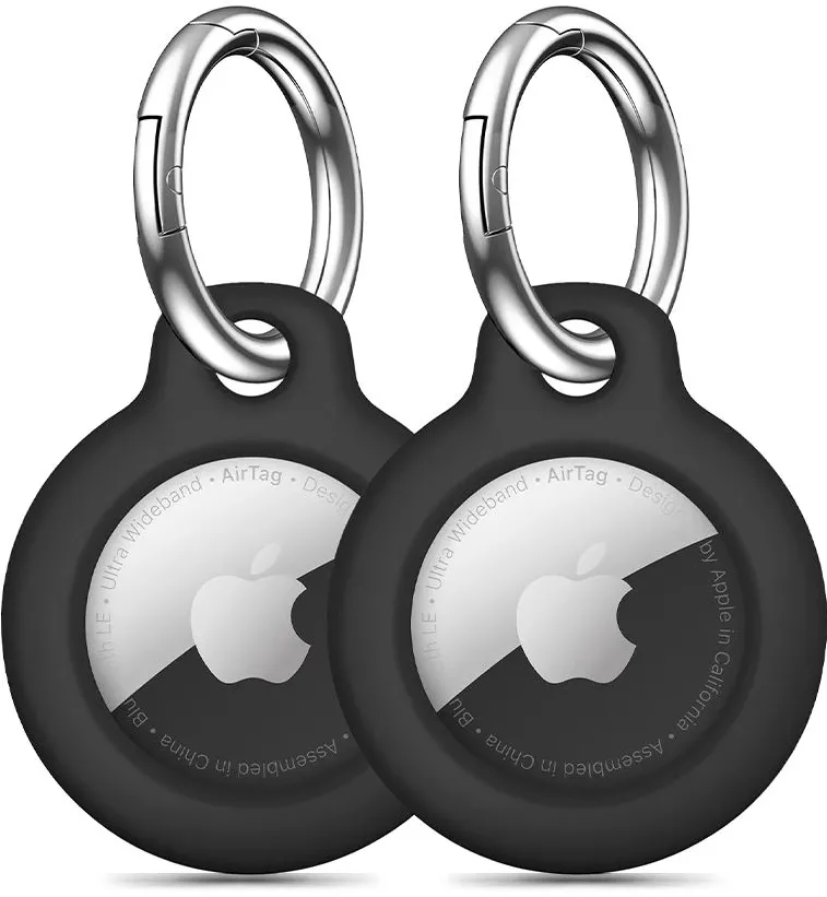 Tech-Protect Rough 2-pack case for Apple AirTag - black