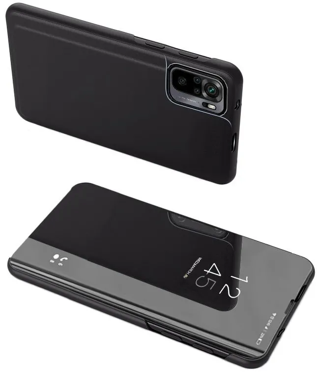 Clear View Case cover for Xiaomi 13 cover with a flap black