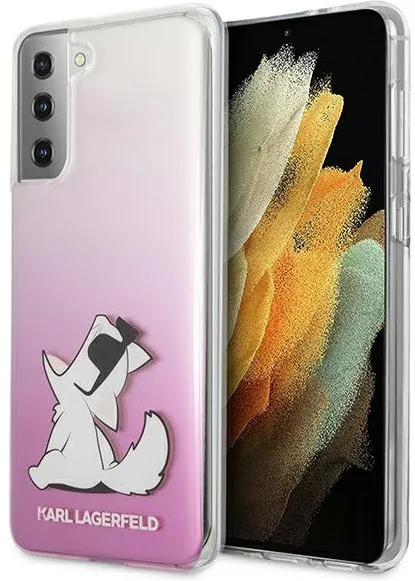 Karl Lagerfeld Choupette Fun Case for Samsung Galaxy S21+ - Pink