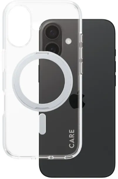 CARE by PanzerGlass Case Feature Silver Kickstand & MagSafe iPhone 16