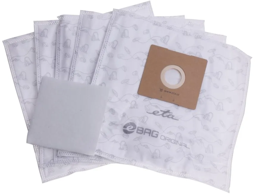 ETA ETA ETA960068000 Vacuum cleaner bags, Original, 4 L, 5 pcs + microfilter 155x145 mm, Suitable for all ETA, Gallet bagged vacuum cleaners