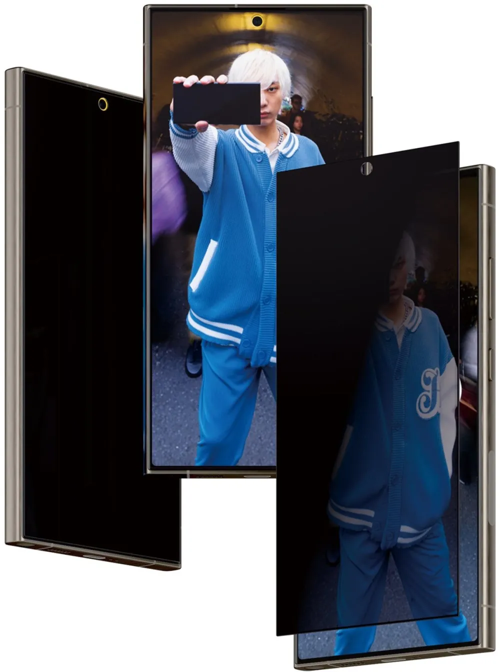 PanzerGlass Privacy Screen Protector Samsung Galaxy S 2024 Ultra | Ultra-Wide Fit wA