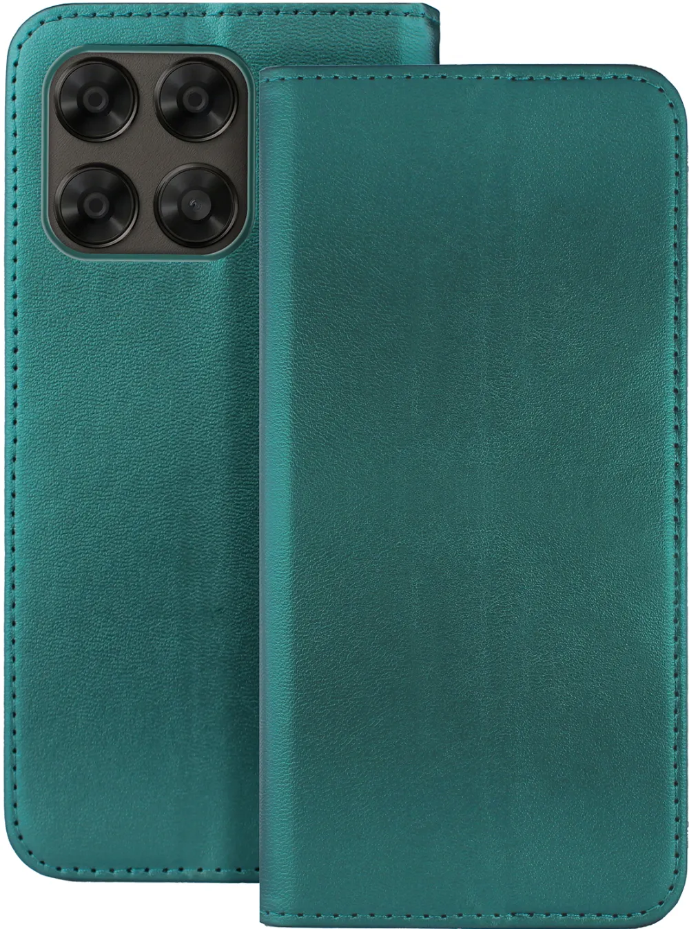 Smart Magnetic case for Motorola Moto G67 5G / G77 5G / G87 5G dark green