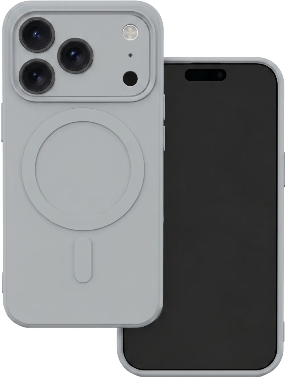 Simple Color Mag case for iPhone 17 Pro 6,3" / 18 Pro 6,3" silver