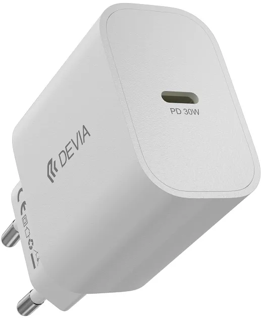 Devia wall charger Smart PD GaN 30W 1x USB-C white