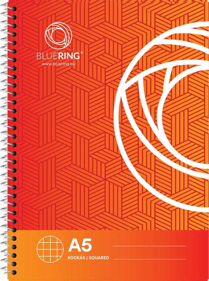 Caiet Bluering, A5, cu spira, 70 file, matematica