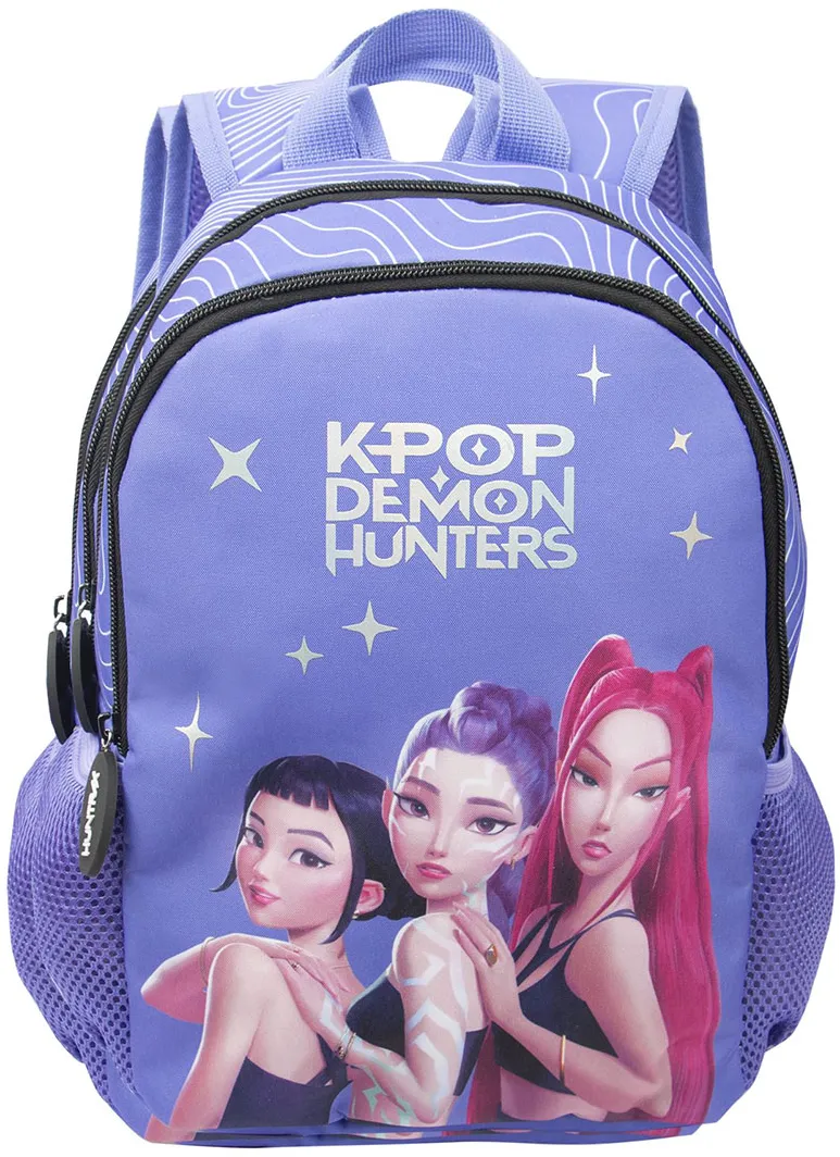 Ghiozdan K-Pop Demon Hunters D6, 11,5 inch, 2 compartimente, violet