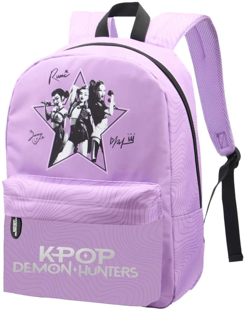 Ghiozdan K-Pop Demon Hunters BP-33, 16 inch, lila, 2 compartimente