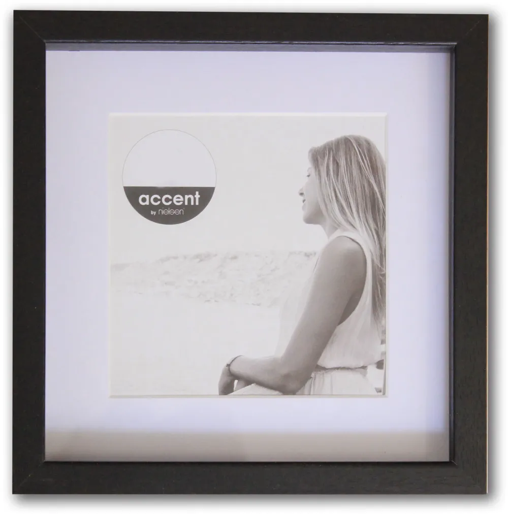 Nielsen Aura black 20x20 Wood incl. Passepartout 1115000