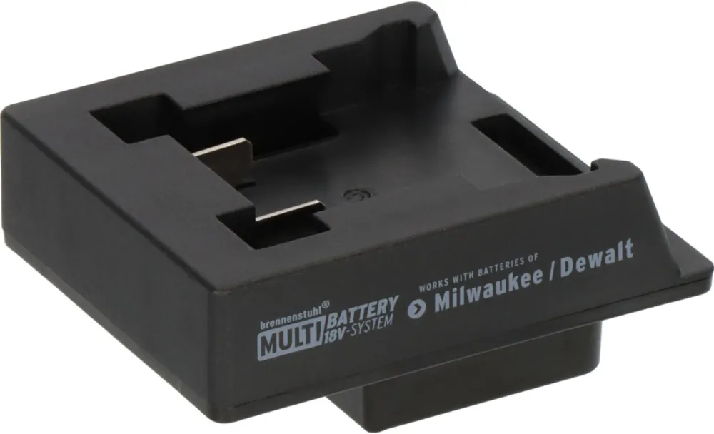 Adaptor Brennenstuhl Milwaukee/Dewalt pentru baterie LED Baustra