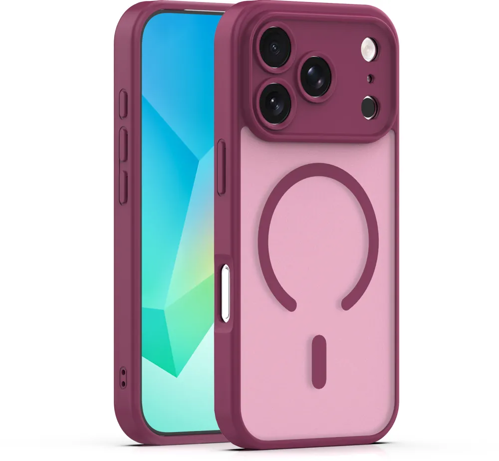 Mag Matt case for iPhone 17 Pro 6,3" / 18 Pro 6,3" maroon camera protection