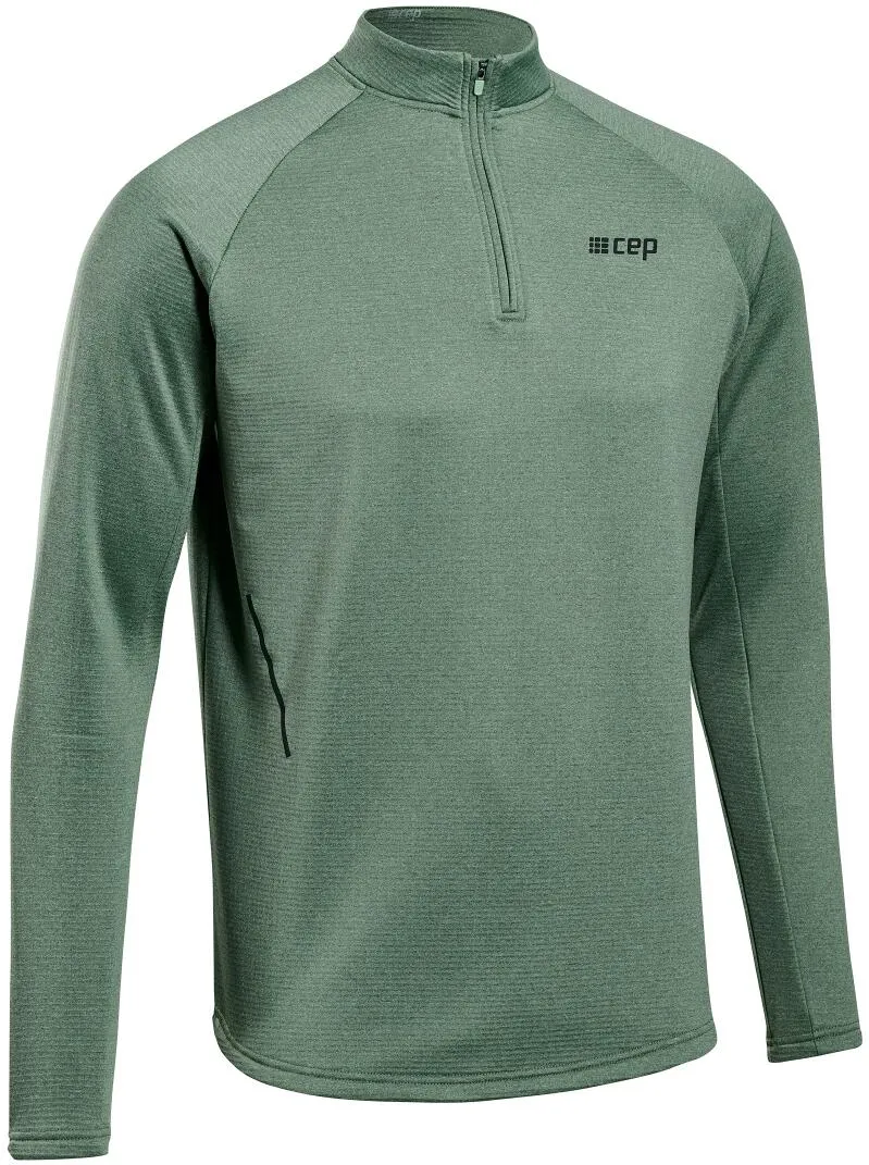 CEP - bluza cu maneca lunga - cold weather zip shirt long sleeve - green - XXL