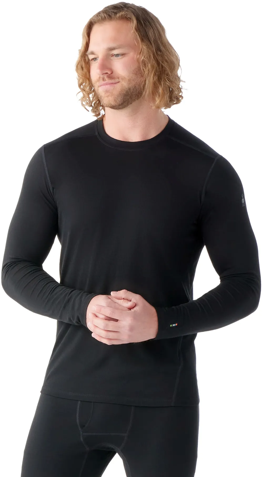 Smartwool - bluza merimo - Classic All-Season Merino Base Layer Crew Boxed - Negru - XXL