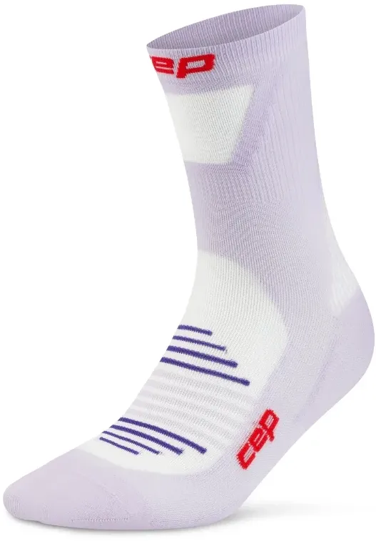 CEP - sosete compresie mid cut - Pro Run Ultralight - lilac - V (45-48+)