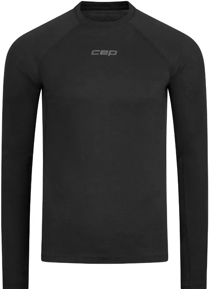 CEP - bluza base layer maneca lunga - Core Run Merino - black - L