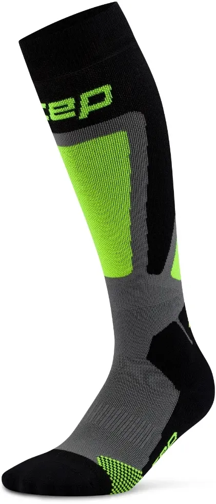 CEP - sosete compresie tall - Ski Thermo 4.0 - black | lime - V