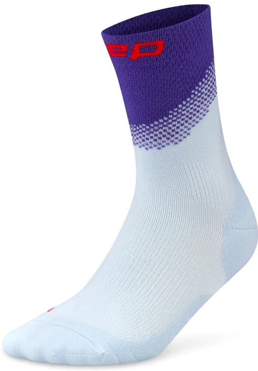 CEP - sosete compresie medii - run edt. split - light blue