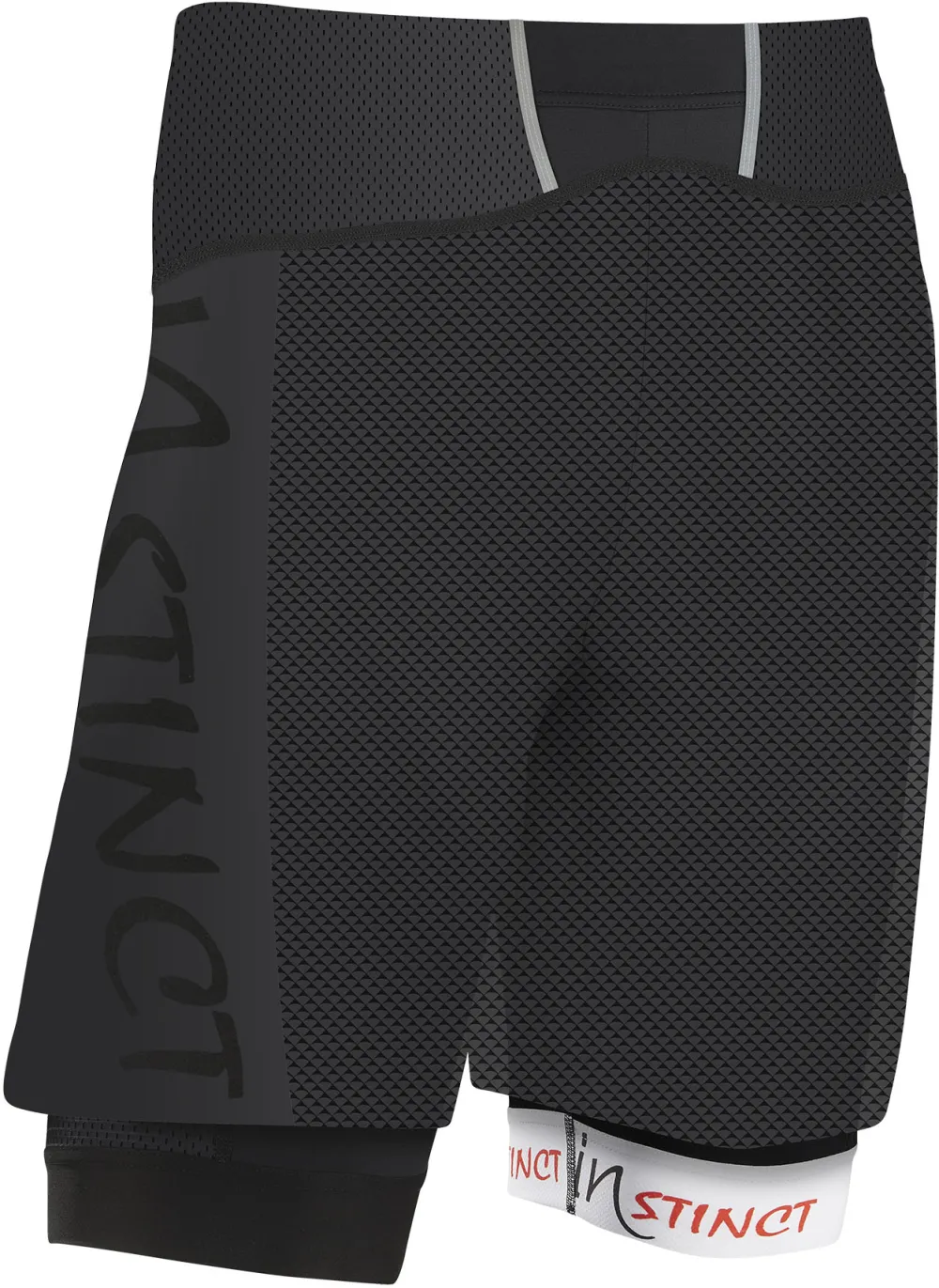 Instinct - Trail Short Ultra Race 2-in-1 unisex - black - S