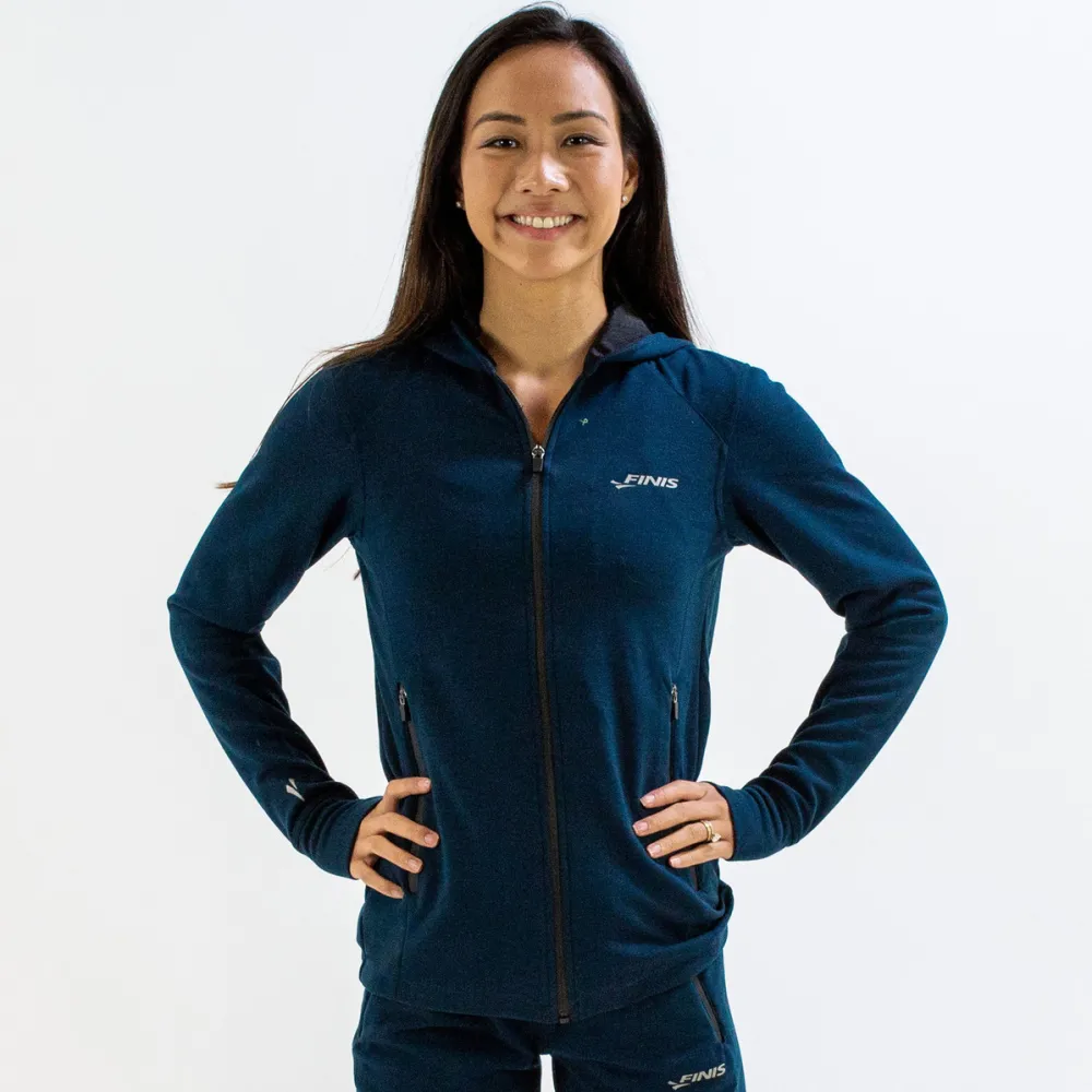 Finis - hanorac bumbac femei - Tech Jacket - navy - L