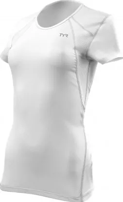 TYR - Tricou Alergare - Femei - Alb - L