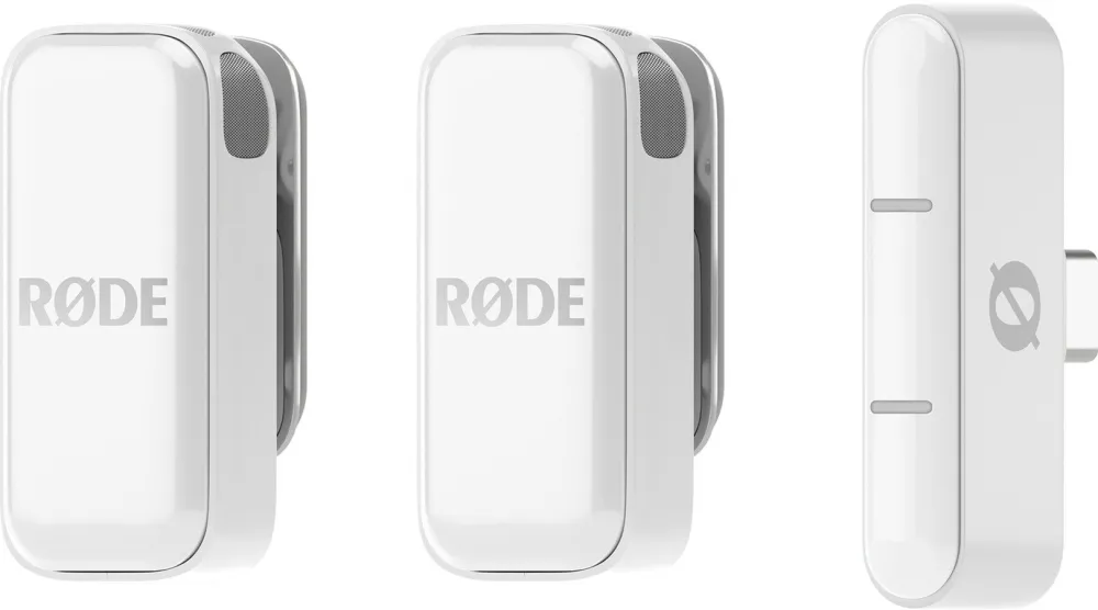 Microfon Rode Microfon wireless, RODE, Micro USB-C, 2 transmitatori, alb