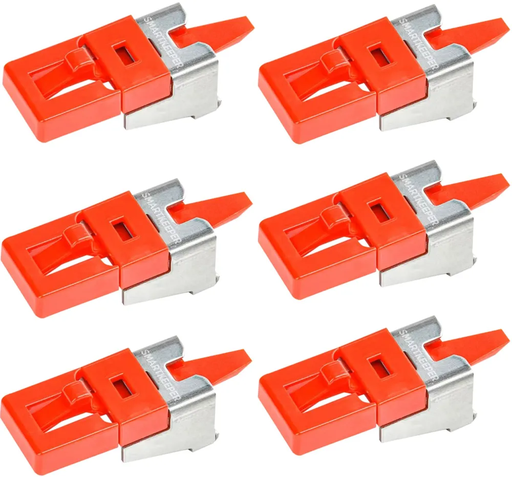 SmartKeeper ESSENTIAL LAN Cable Grip, 6 pieces (red, for RJ-45 plug)