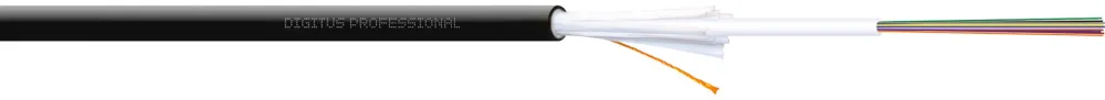 Digitus installation cable A/I-DQ(ZN)BH 9/125µ OS2 12F Dca (black, 100 meters)