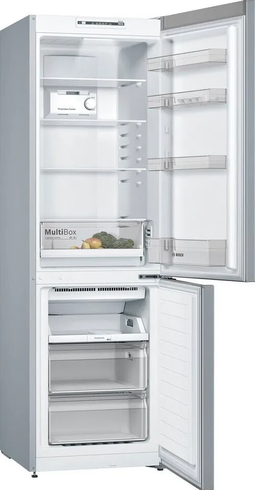 Bosch KGN36NLEA Series 2, fridge/freezer combination (stainless steel)