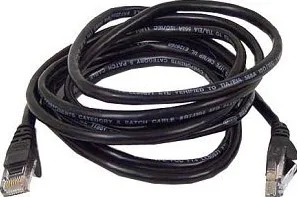 goobay Patch cable Cat6 U / UTP flat black 1,0m
