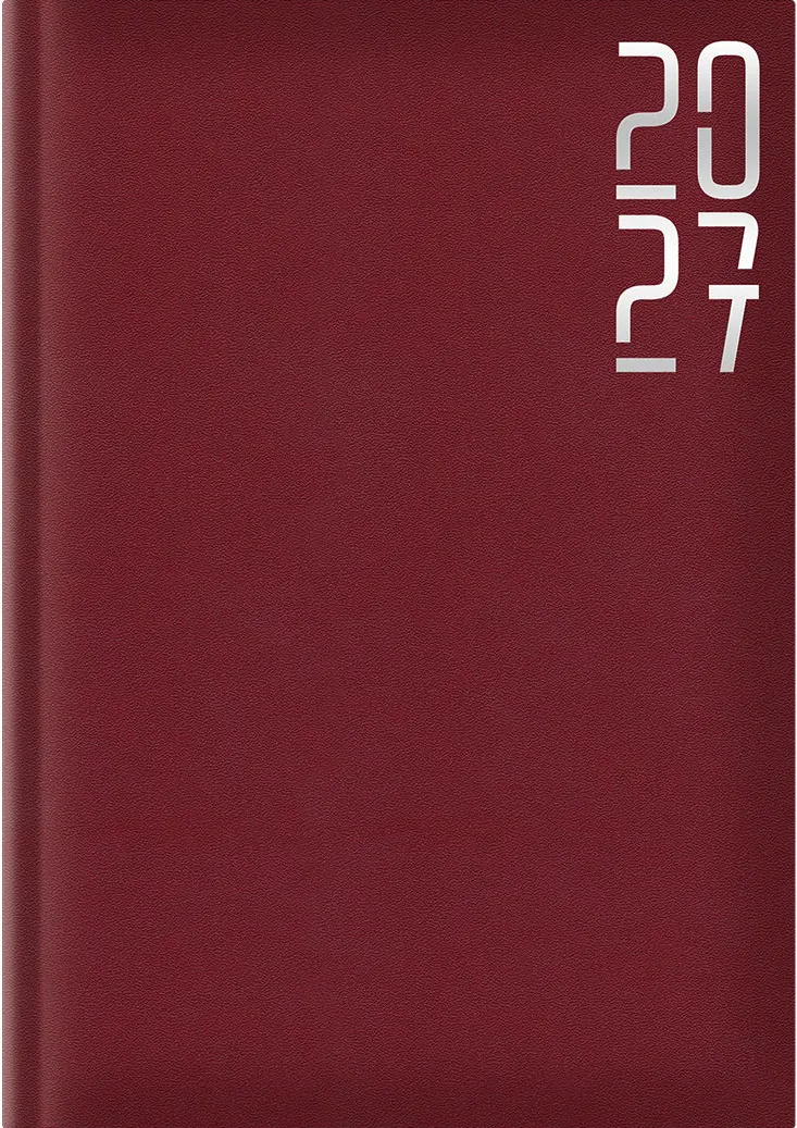 Agenda Artibest A5, datata, hartie offset alb, coperta bordeaux