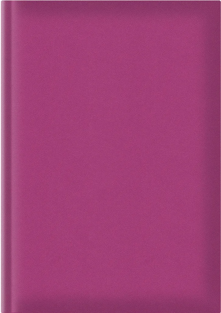 Agenda A5, nedatata, hartie offset alb, coperta fucsia