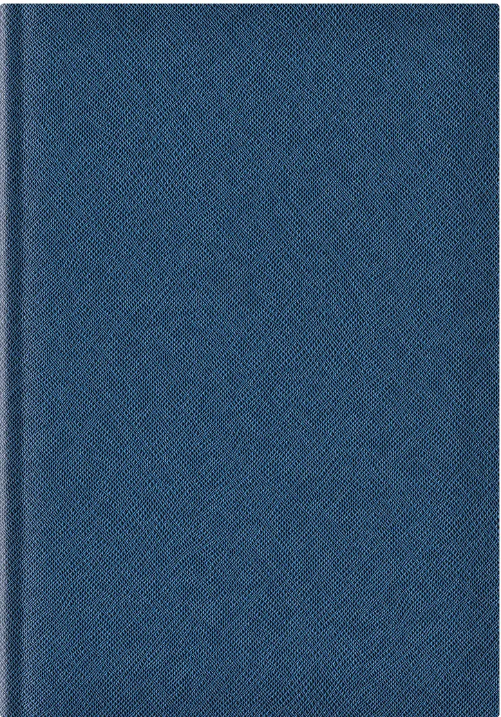 Agenda Adria A5, nedatata, hartie ivory, coperta albastru
