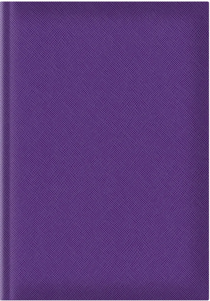 Agenda Adria A5, nedatata, hartie ivory, coperta mov