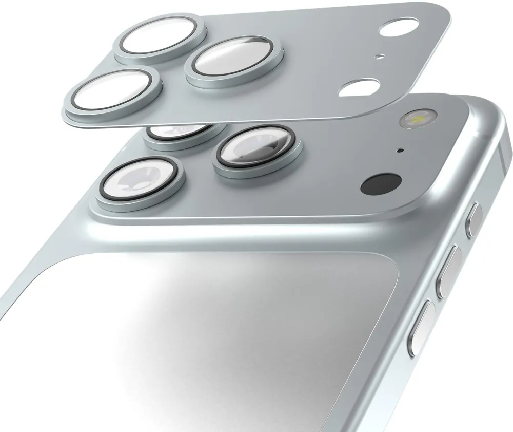 Etteri full camera lens guard for iPhone 18 Pro silver