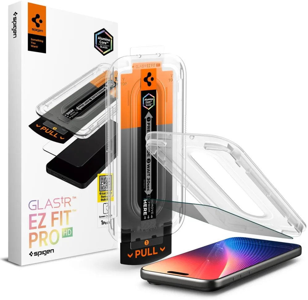 Spigen tempered glass Glas.Tr ”Ez Fit Pro” for iPhone 16 Pro / 17 / 17 Pro Privacy