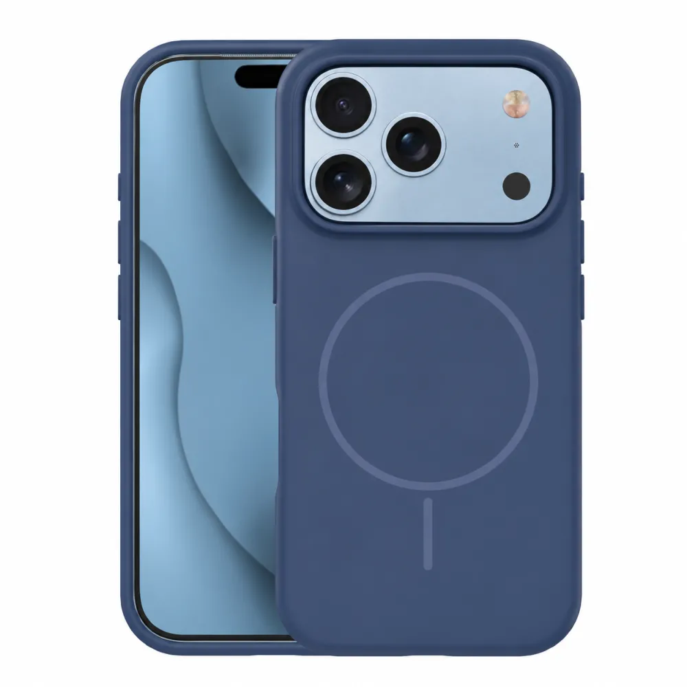 Silicone Thin Mag case for iPhone 17 Pro 6,3" / 18 Pro 6,3"dark blue