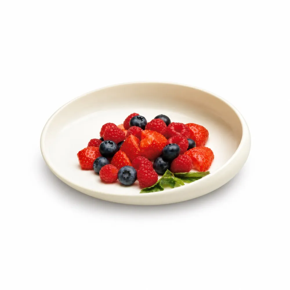 Plate with high rim